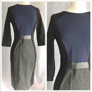 Ana Alcazar 36 EUR S Sheath 3/4 Sleeve Black Blue Gray
Blockcolor